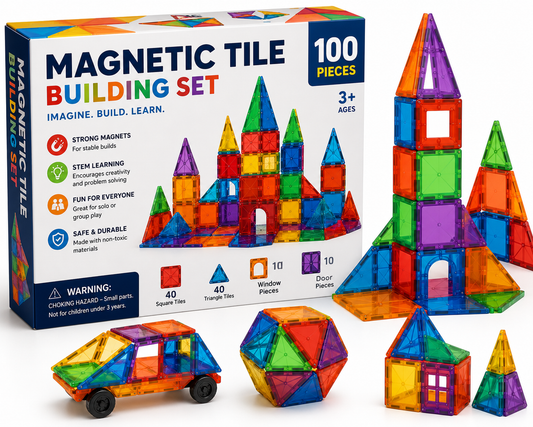 Magnetic Tile Building Set